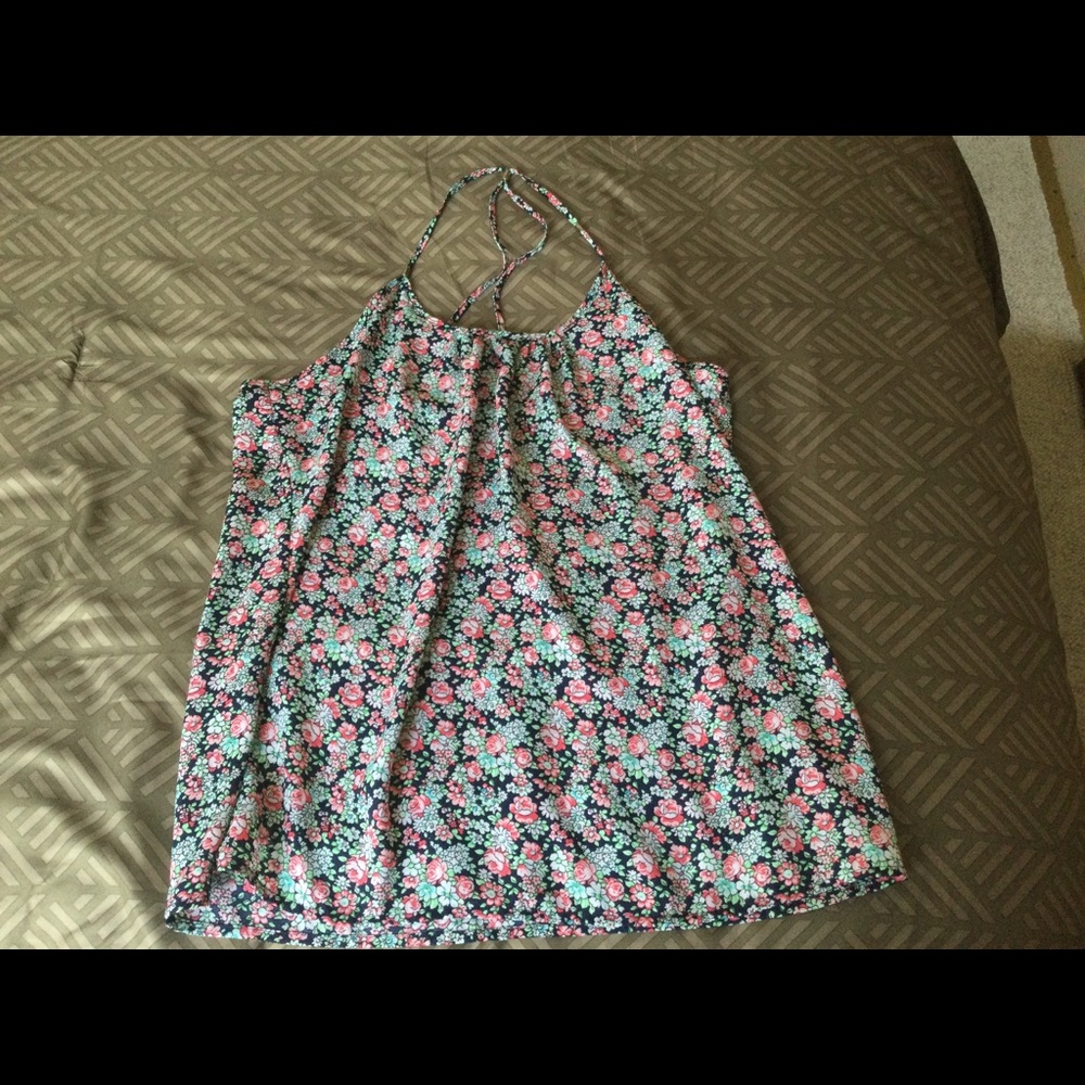 NY&Co Soho Jeans Spaghetti Strap Floral Tank Top